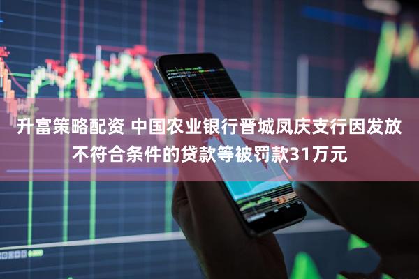 升富策略配资 中国农业银行晋城凤庆支行因发放不符合条件的贷款等被罚款31万元